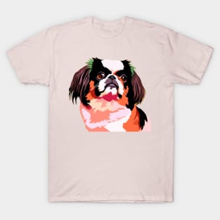 Japanese Chin Pop Art - Dog Lover Gifts T-Shirt